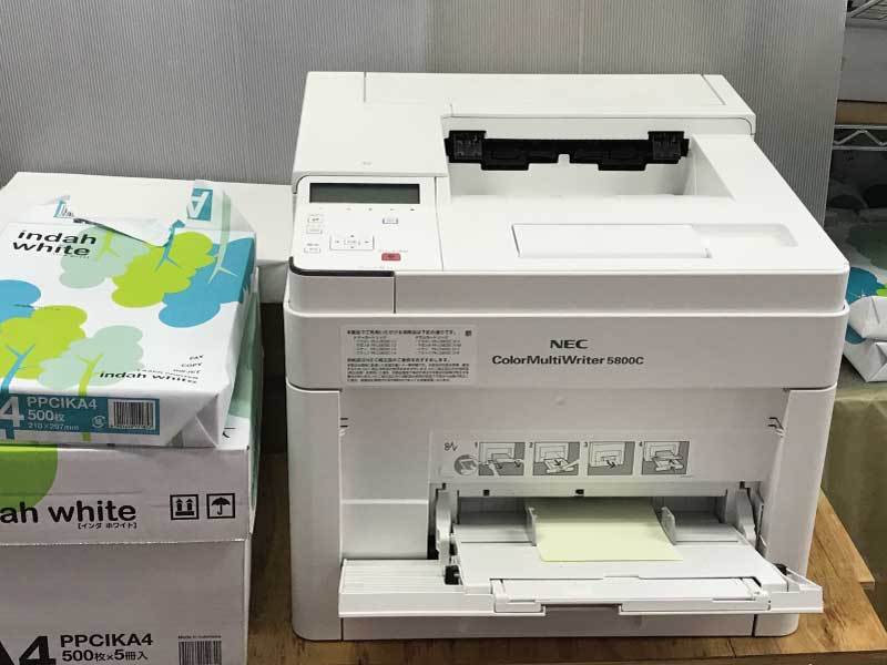 Necの業務用コンパクトプリンター5800cは装備機能充実 小さな書店の経営術